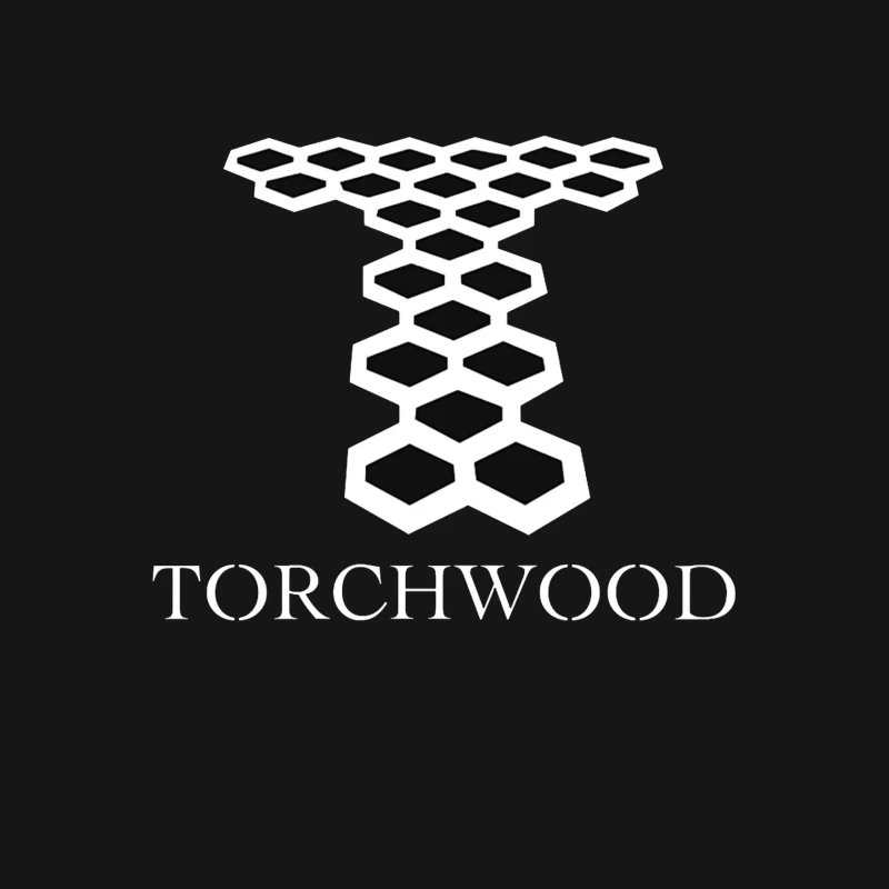 Torchwood Series Geometric Hexagonal Logo Design Male T-Shirt