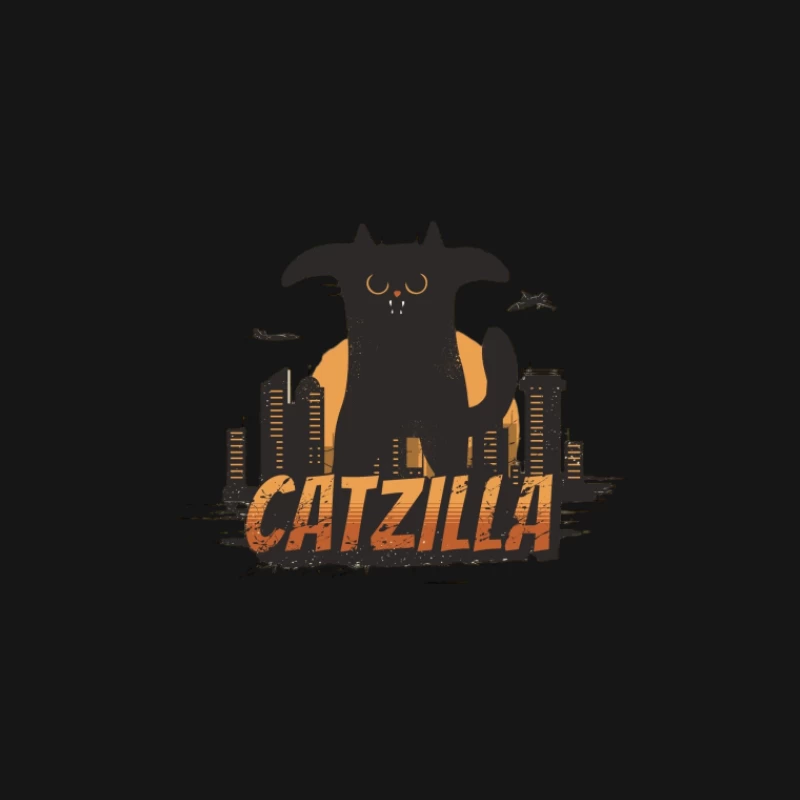 Catzilla über der Stadt Damen T-Shirt
