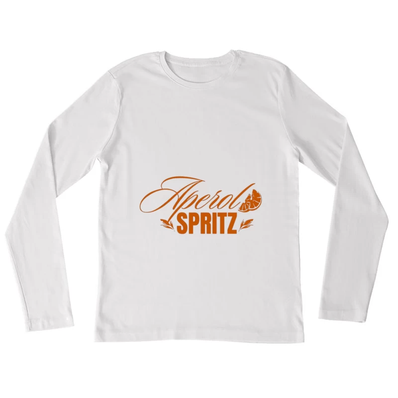 Logo Aperol Spritz avec motif d'orange Femme Manches Longues T-Shirt