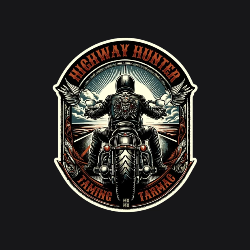 Motard sur l'autoroute Homme Sweat à capuche