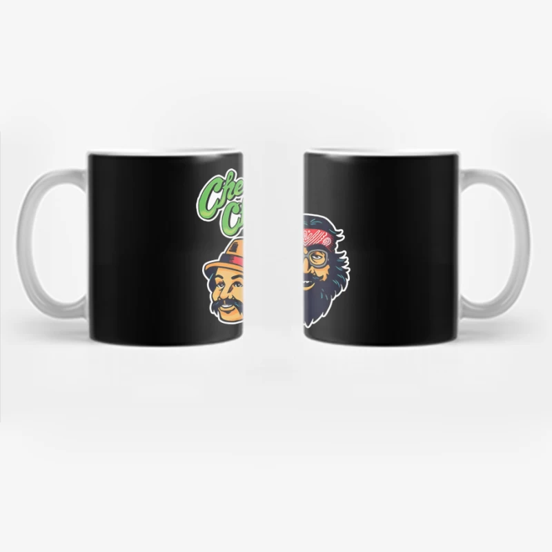 Cheech & Chong Retro Cartoon Logo Design Coffee Mug