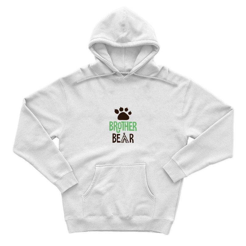 Motif d'ours frère avec empreinte Homme Sweat à capuche