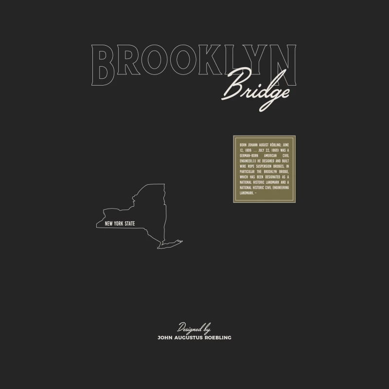 Brooklyn Bridge Architekturdesign Herren Pullover Sweatshirt