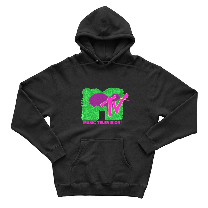 MTV-Logo mit Kiwi und Blättern Herren Pullover Hoodie