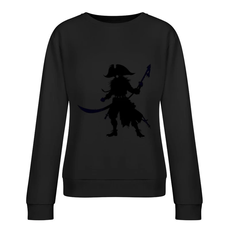 Pirates shillouettes Female Pullover Sweatshirt