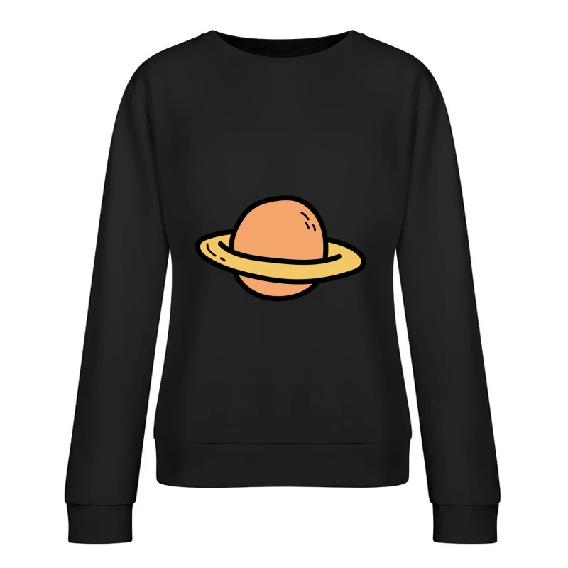 Illustration Planète aux Anneaux Femme Sweat-shirt à enfiler