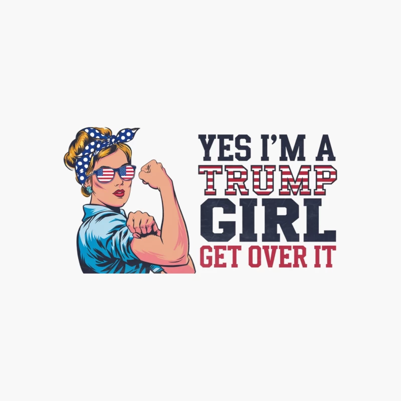 Trump Girl Merchandise Inspired by Rosie the Riveter Cotton Tote Bag