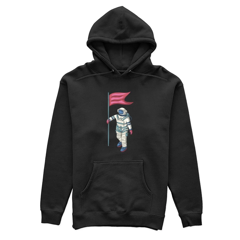 Astronaut mit Fahne Damen Pullover Hoodie