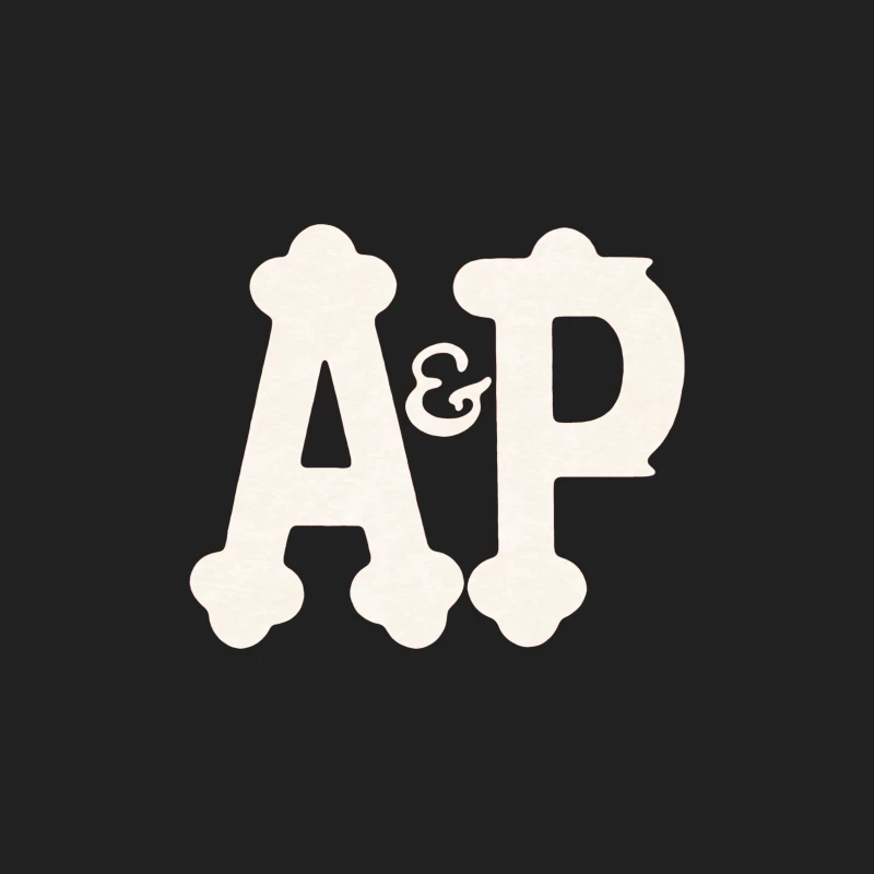 Decorative White AP Letters with Ampersand Bucket Hat