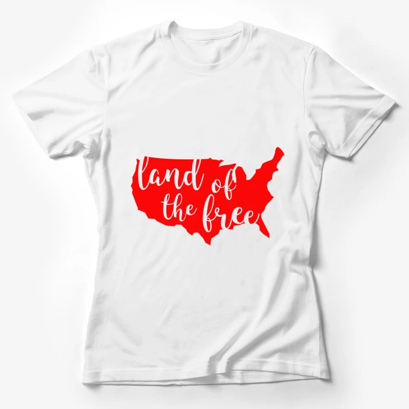 Carte patriotique des États-Unis Femme T-Shirt