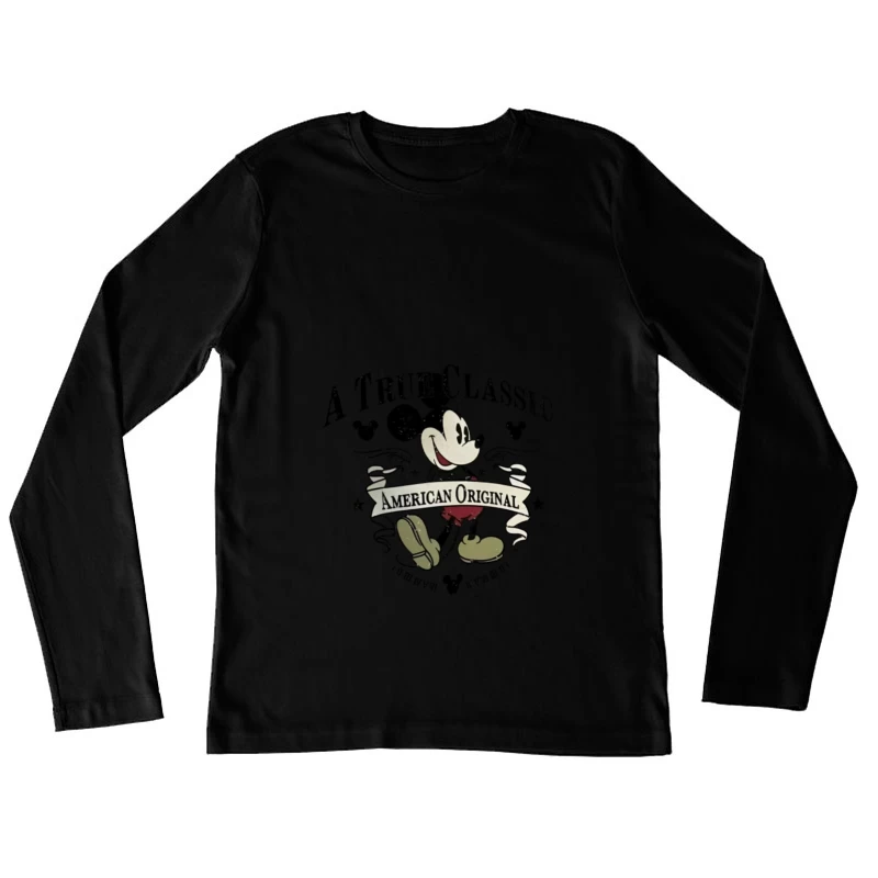 Personnage de dessin animé classique Femme Manches Longues T-Shirt