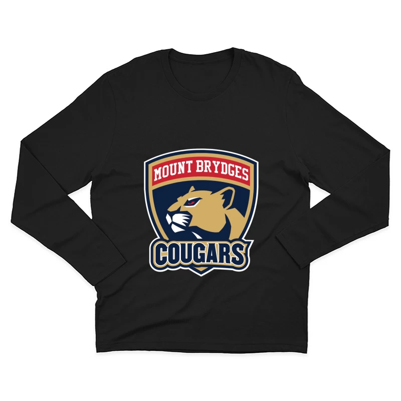 Mount Brydges Cougars Team Sports Logo Male Long Sleeve T-Shirt