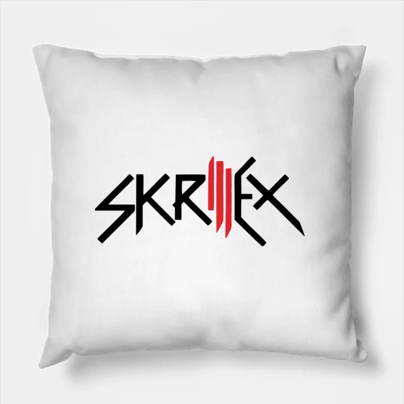 Skrillex Electronic Music Artist Logo Design Throw Pillow