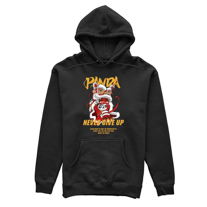 Panda-Motivationskunst mit Drachenkostüm Damen Pullover Hoodie