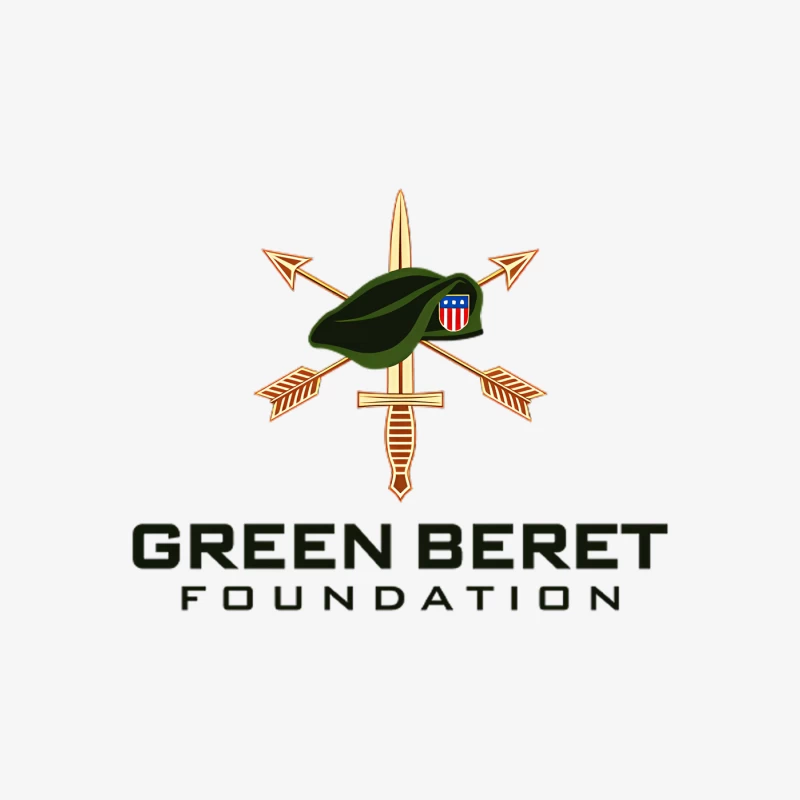 Green Beret Foundation Military Special Forces Logo Female Pullover Sweatshirt