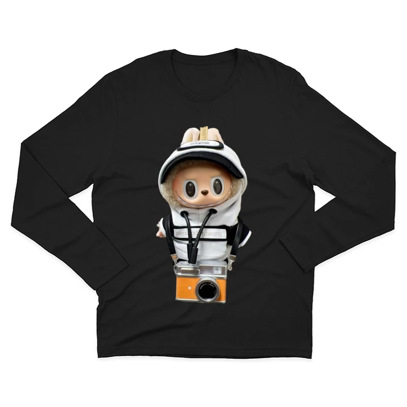 Stilvolles Kuscheltier mit Kamera Herren Langarm T-Shirt