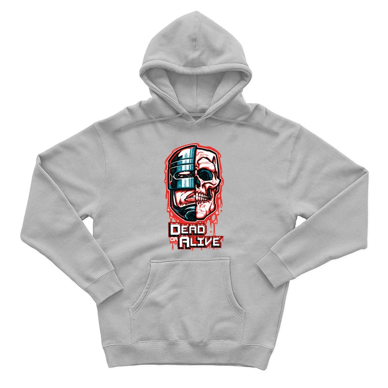 Robot Skull Graphic Art Male Pullover Hoodie