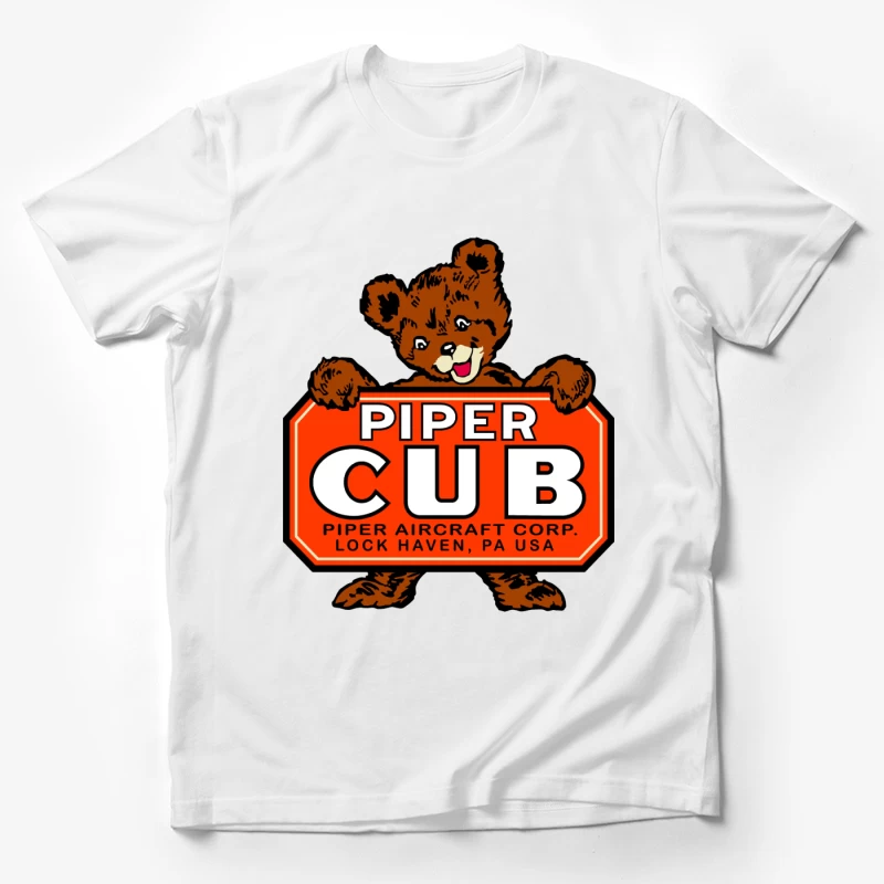 WWII Vintage Piper Cub Male T-Shirt