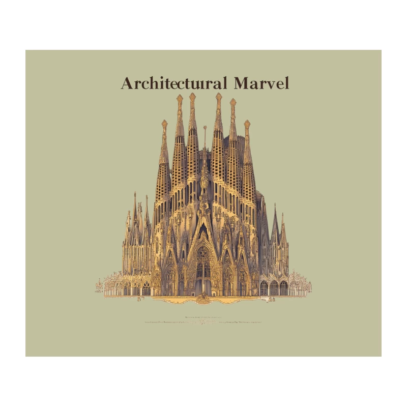 Architectural Marvel: Barcelona's Iconic Sagrada Familia Tapestry