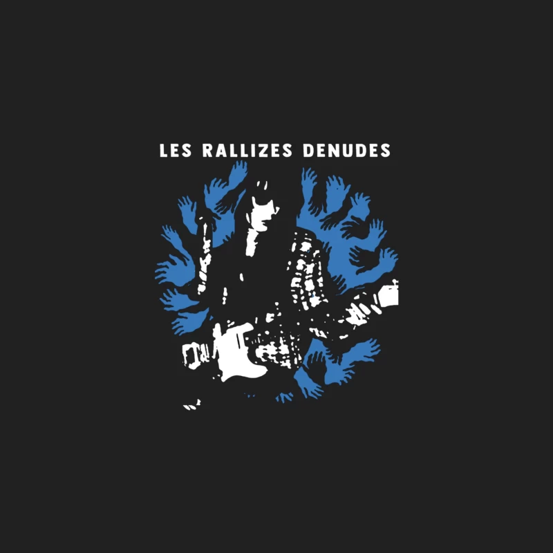 Abstract Blue Hands Map Artwork by Les Rallizes Denudes Bucket Hat