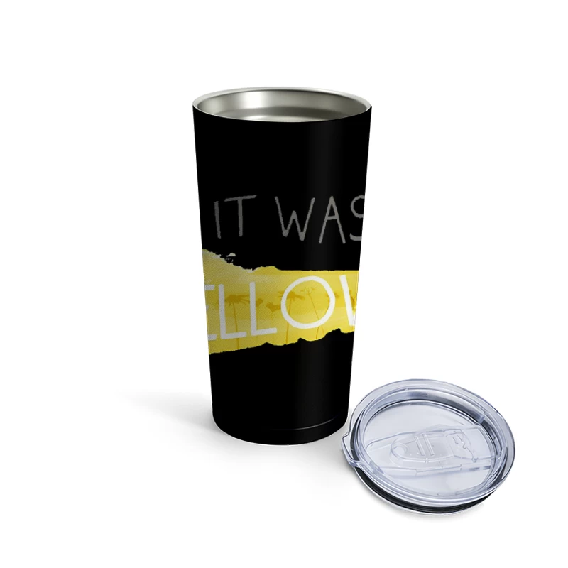 Coldplay Lyrics Yellow Travel Mug