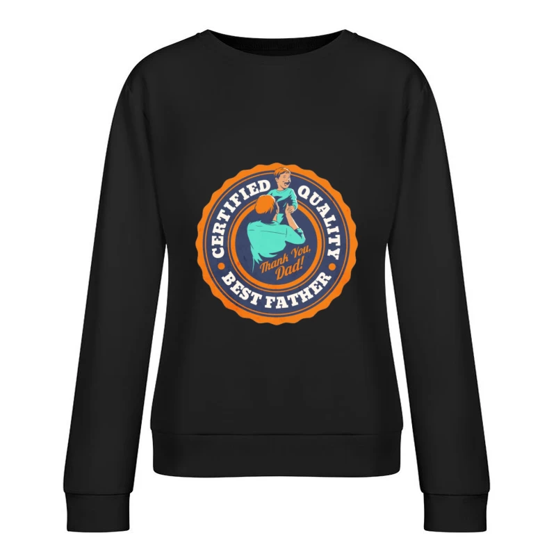 Zertifizierter Qualitätsvater Damen Pullover Sweatshirt