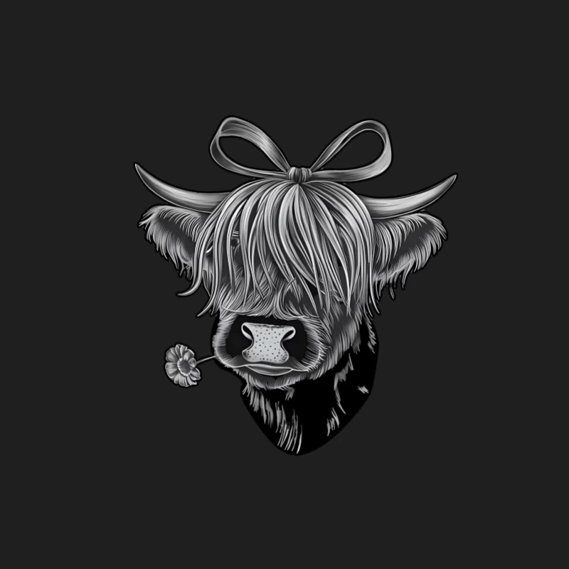 Vache Highlander avec Fleur Homme Débardeur