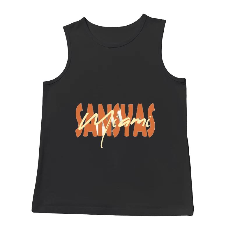 Retro Sanyasi Miami Schriftzug Herren Tanktops