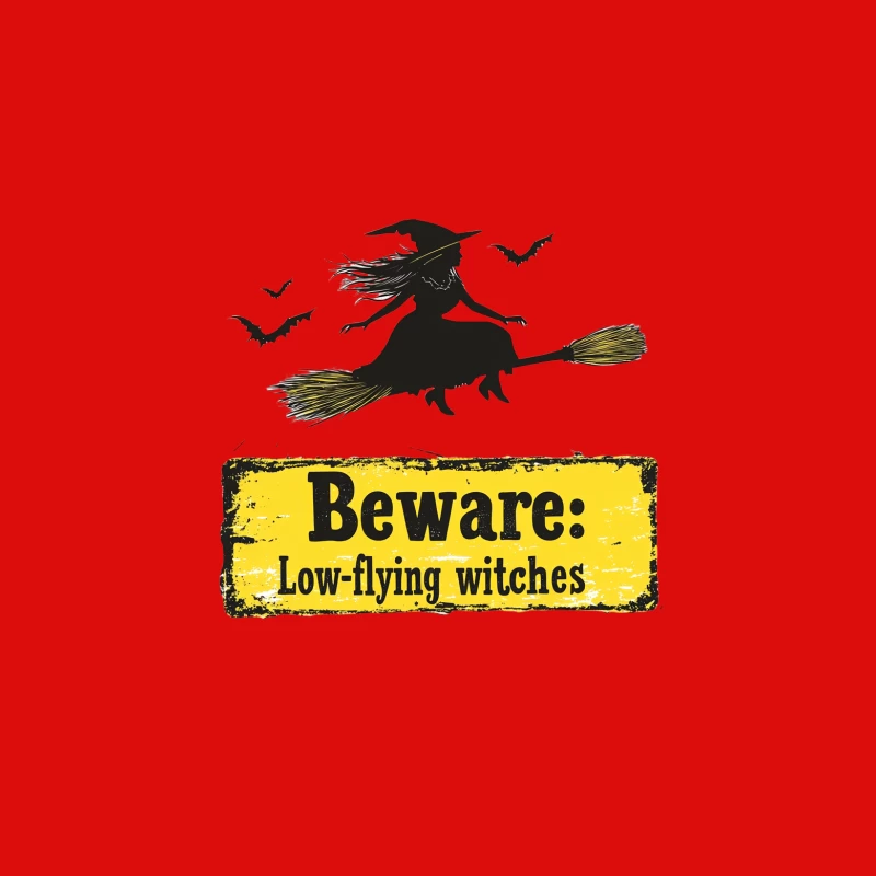 Beware of Low-Flying Witches: A Humorous Halloween Warning Male Tank Top