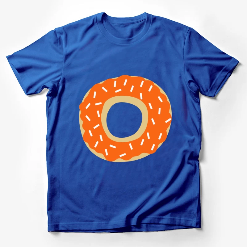 Beignet avec glaçage orange et vermicelles Homme T-Shirt