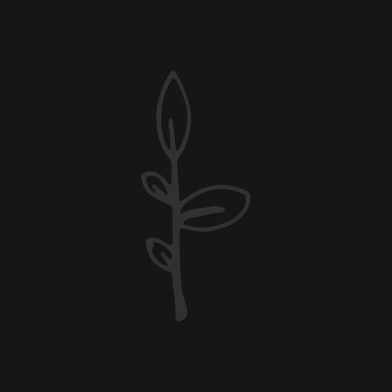 Illustration minimaliste de plante abstraite Femme T-Shirt