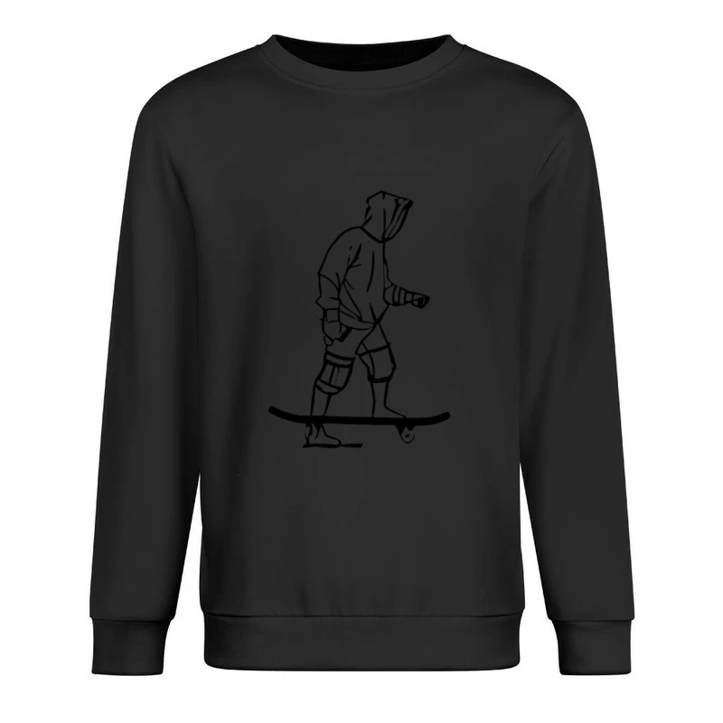 Skateboarder mit Kapuze Herren Pullover Sweatshirt