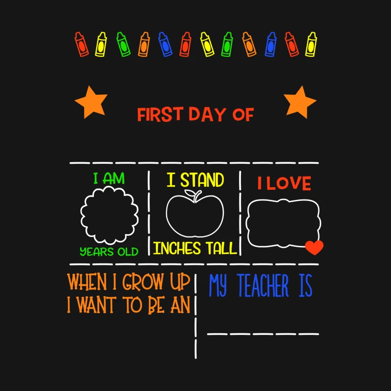 Tableau de la rentrée scolaire pour enfants Femme T-Shirt