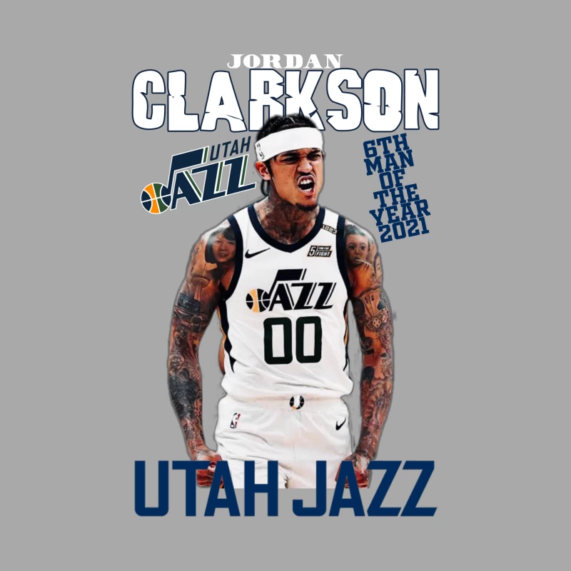 Jordan Clarkson of the Utah Jazz Female Pullover Hoodie