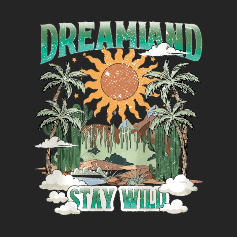 Wildes Traumland mit Palmen Herren Pullover Sweatshirt