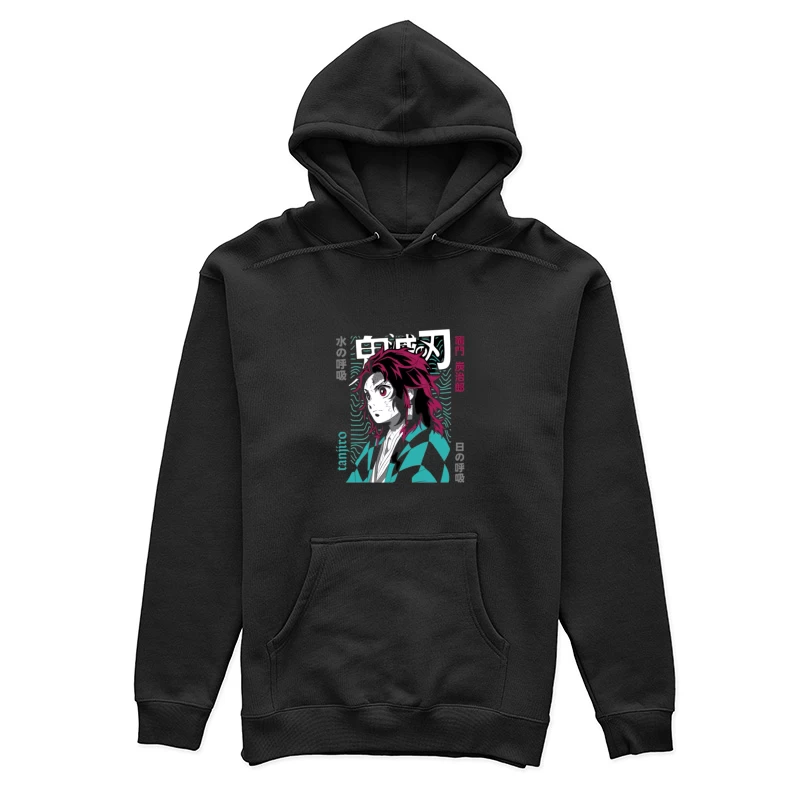 Kämpfer mit Schwert und Wellenmuster Damen Pullover Hoodie