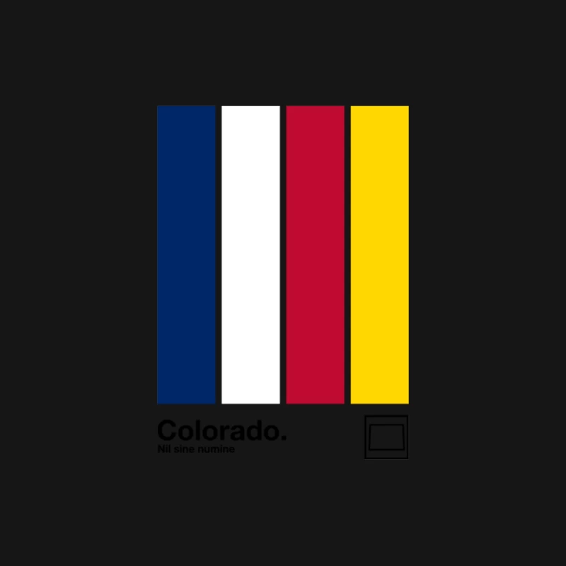 Colorado   Original Minimalist Artwork Poster Design Female Long Sleeve T-Shirt