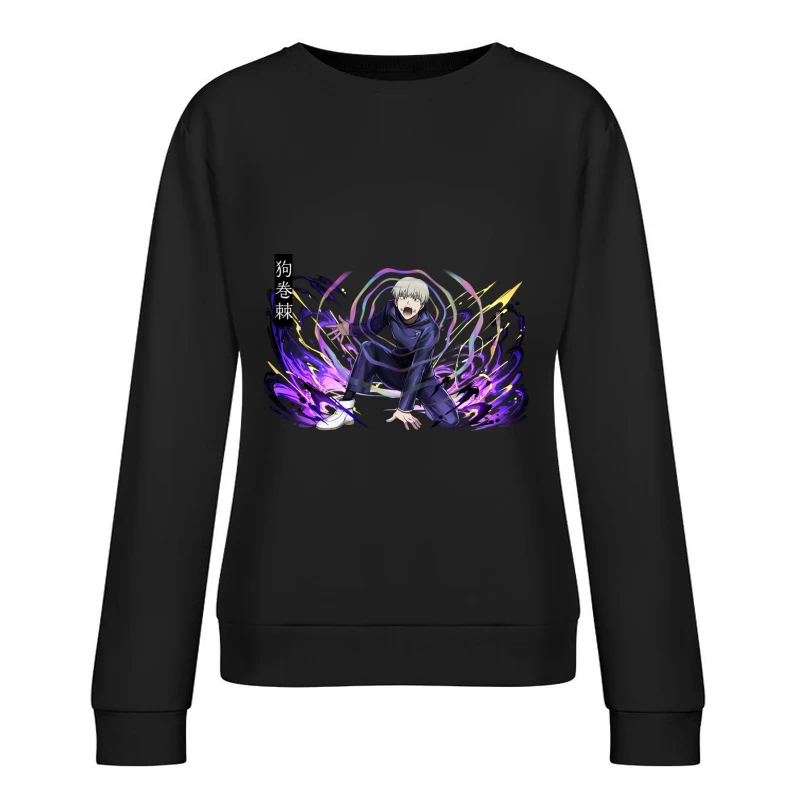 Junger Held mit magischen Kräften Damen Pullover Sweatshirt
