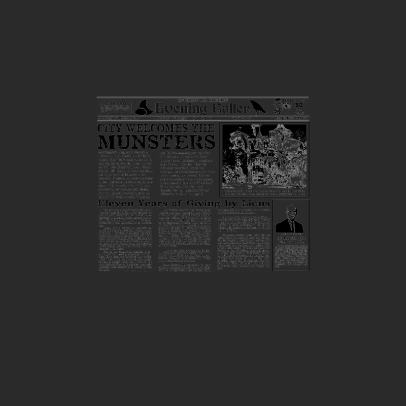 Munsters newspaper Baseball Cap