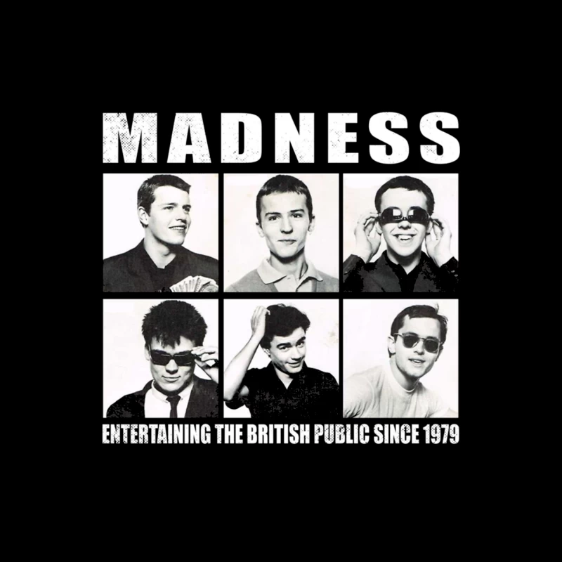 Vintage Portrait Collection of British Ska Band Madness - Since 1979 Mouse Pad