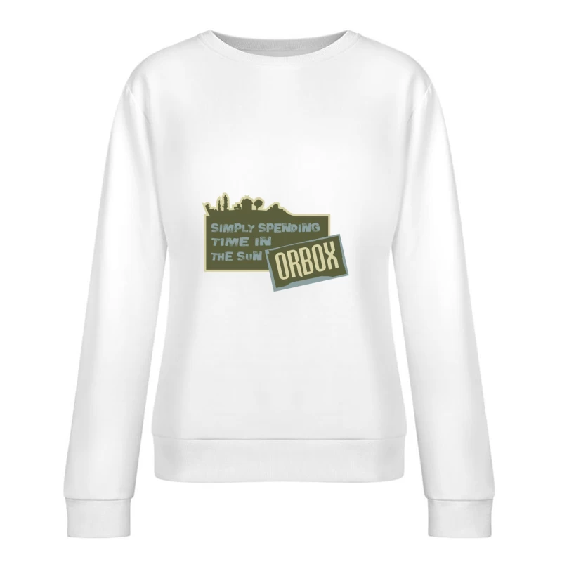Jardin ensoleillé Orbox Femme Sweat-shirt à enfiler