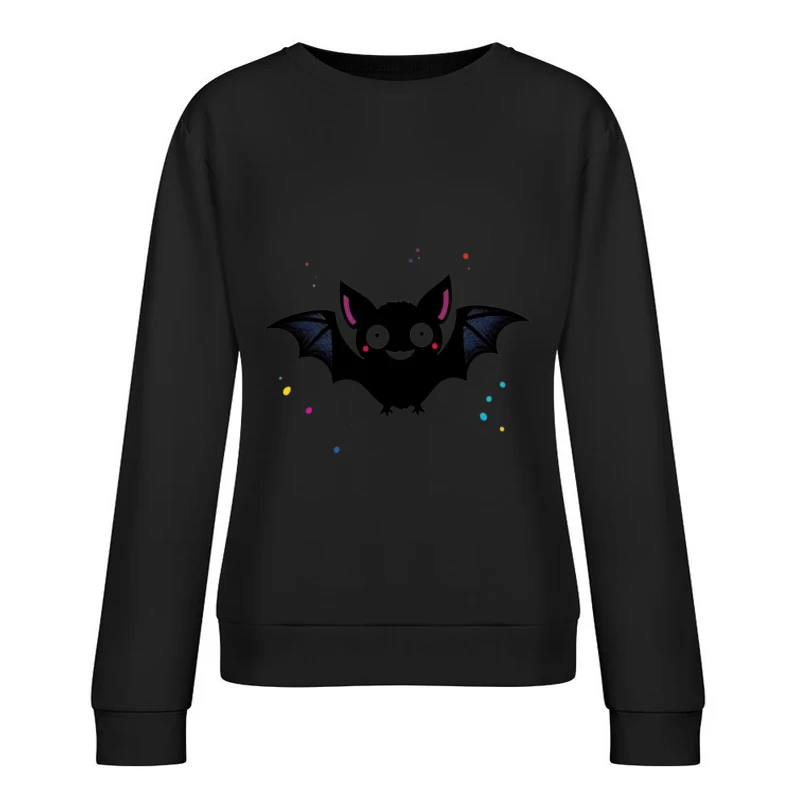 Cute Cartoon Bat Female Pullover Sweatshirt