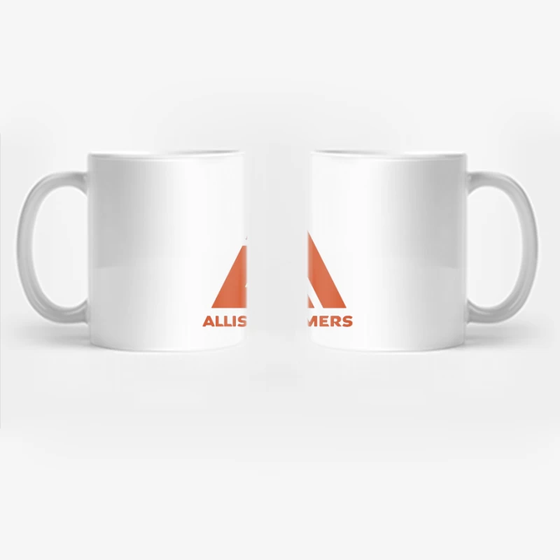 Vintage Allis-Chalmers Industrial Company Logo with Red Triangle Design Coffee Mug