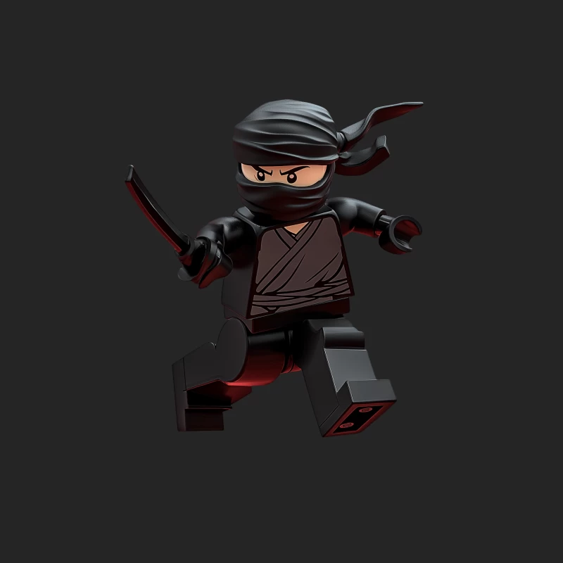LEGO Ninja Minifigure with Sword Female Pullover Sweatshirt