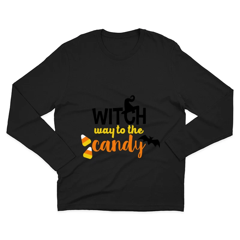 Chemin vers les bonbons Homme Manches Longues T-Shirt