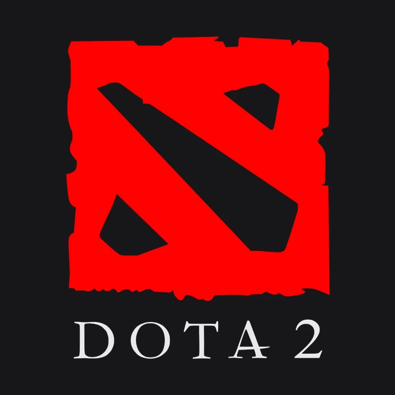 DOTA 2 Official Game Logo Male Pullover Hoodie