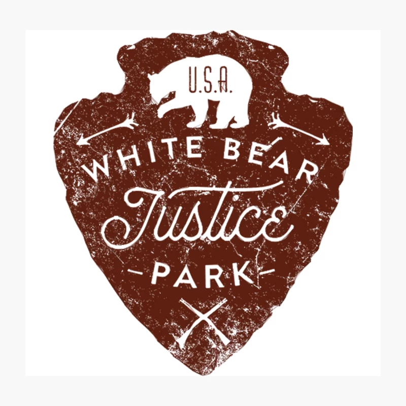 White Bear Justice Park Throw Pillow
