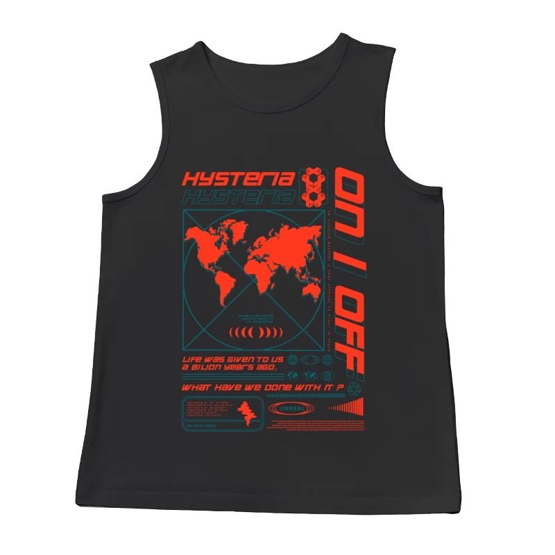 Hysteria, Weltkarte, Zitate Herren Tanktops