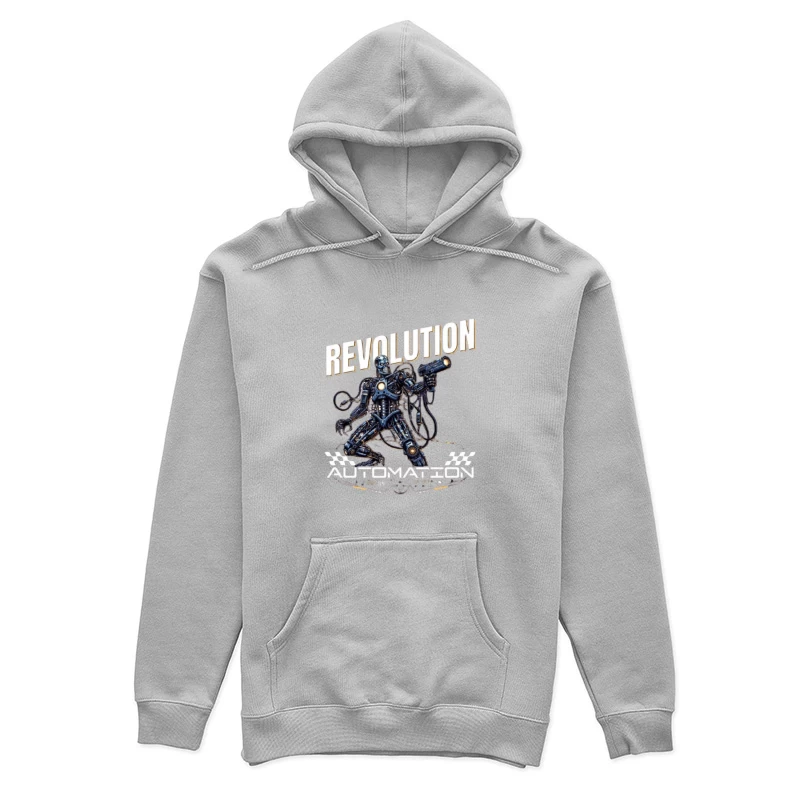 Combat Robot Revolution Sci-Fi Art Female Pullover Hoodie