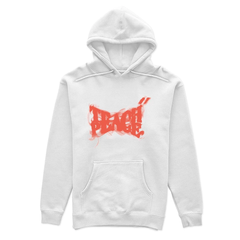 Rotes Tintenbild, abstrakte Kunst. Damen Pullover Hoodie
